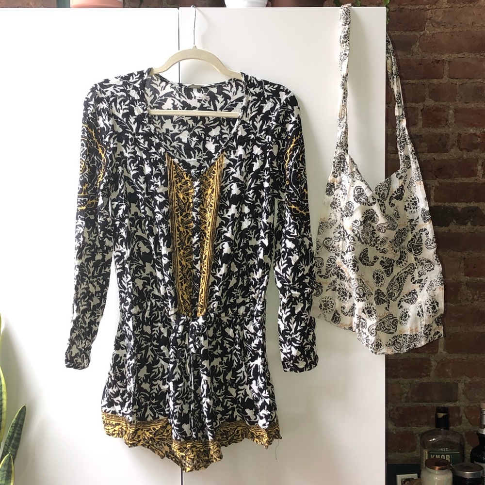 ⚡️BONUS TOTE⚡️ Free People 🌴Resort Romper🌴